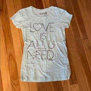 Miss me girls mint green shirt